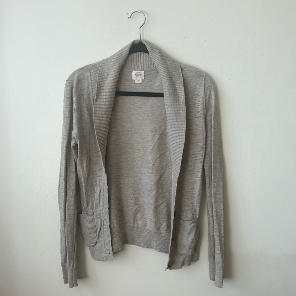 Taupe cardigan - S